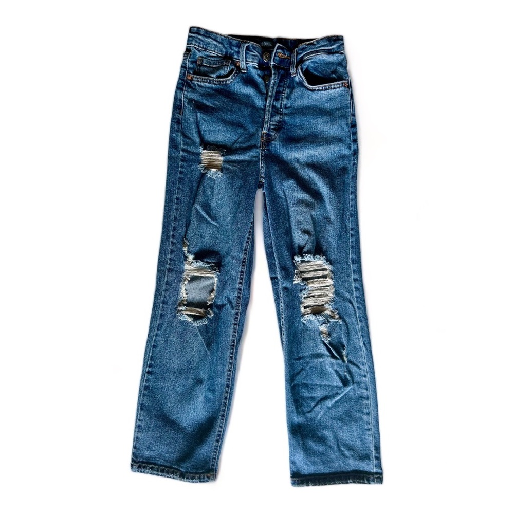 Dark Wash Straight Leg Jeans